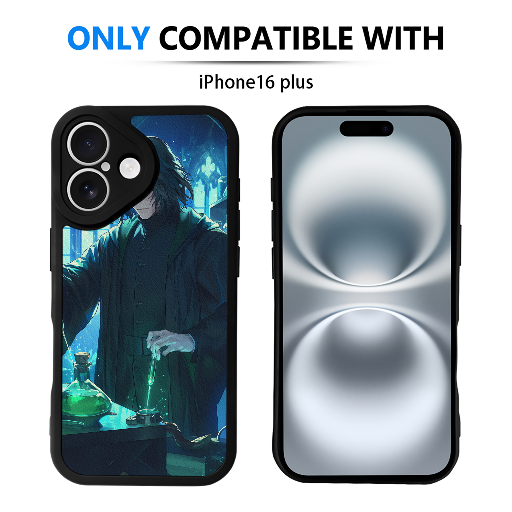 （画像用） Harry Potter ハリー・ポッターシリーズ 【iPhone 16シリーズ対応】シリコンスマホケース（レザー調） 材質：シリコン